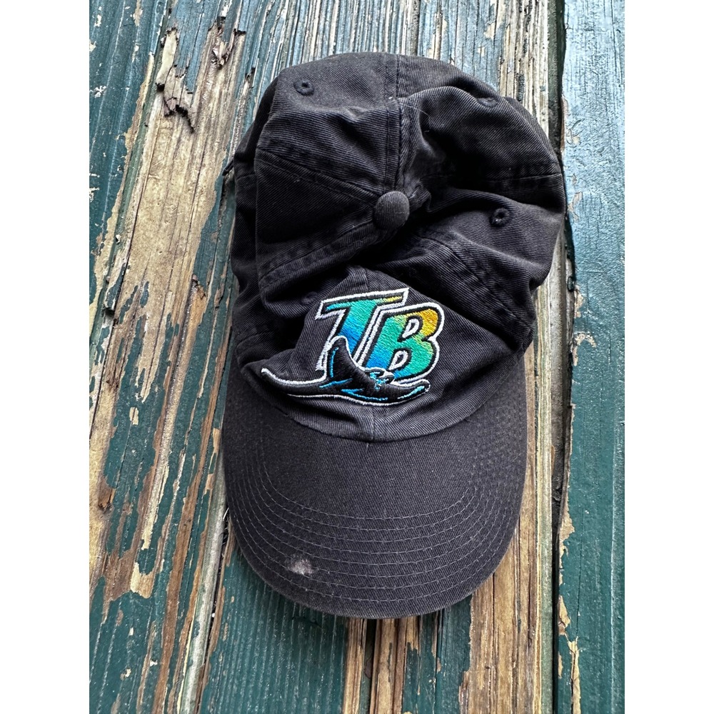 American Needle Tampa Bay Devil Rays Hat Black Adjustable Strapback Baseball Cap